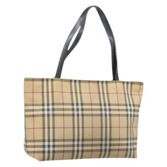 Burberry Pre-owned Tote Bags, female, Beige, Size: ONE SIZE Pre-owned Vintage Tote Bag