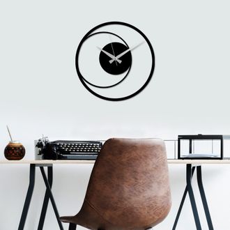 Dmora Cuadro Mopalami, Estructura De Metal, 49x49h Cm Negro