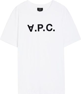 A.P.C. Standard Logo Cotton T-shirt - White - Xxl