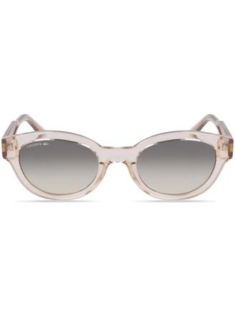 Lacoste Occhiali da sole ovali - Marrone