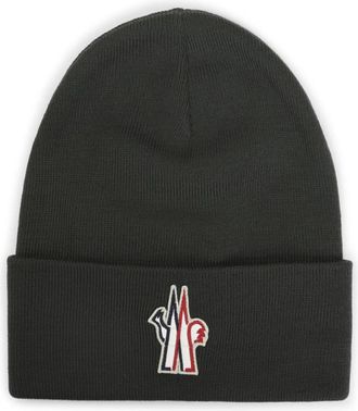 Moncler Groene Wintermuts Stijlvol Ontwerp - Heren - Hoeden - Groen - ONE Size - Wol - Accessoires