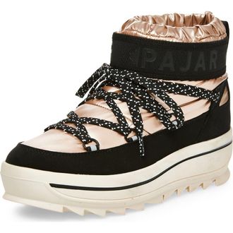 Pajar Galaxy Mini Waterproof Platform Ankle Bootie in Rose Gold at Nordstrom Rack, Size 7.5