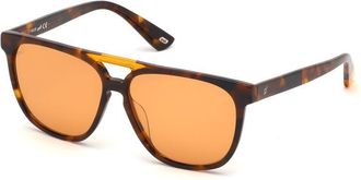 Web Eyewear Brown Plastic Sunglasses