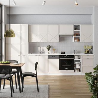 Vicco Mueble De Cocina Fame-line, Gris/beige/blanco, 355 Cm, Et Antracita, Vicco