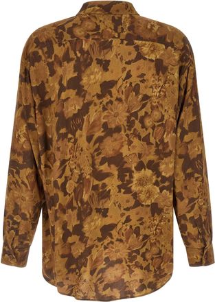Magliano Dried Flower Print Viscose Shirt - Mustard