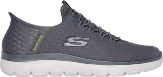 Skechers Mens Summits - Hoge Slip-In-sportschoenen (Houtskool)