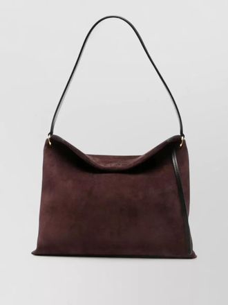 Wandler penelope small suede shoulder tote bag