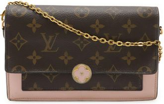Louis Vuitton Monogram Rose Ballerine Monogram Chain/Shoulder Wallet (Pre-Owned)