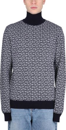 Balmain Monogram Logo Shirt-Uomo