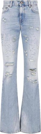 Haikure flora flared jeans