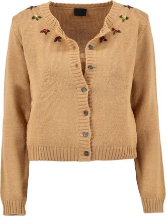 Dolce & Gabbana Vest met kralen en bloemenprint - Beige