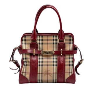 Burberry Pre-owned Minford Portrait Satchel - Dames - Vintage Handtas - Beige - ONE Size - Vintage