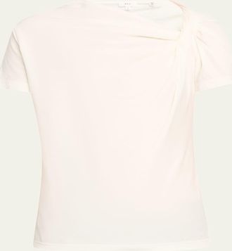 A.L.C. Liz Short-Sleeve Twist Top