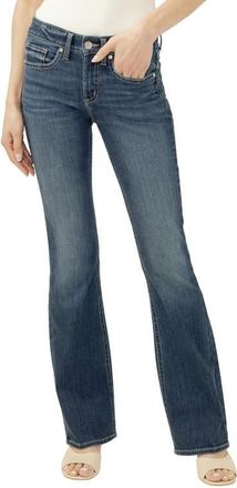 Silver Jeans Co Suki Curvy Mid Rise Bootcut Jeans in Sundown at Nordstrom, Size 32 X 31