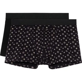 HOM Joan 2 Boxer Briefs HO1 2-Pack in Black/black Print at Nordstrom, Size Xx-Large