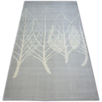 RugsX Rugsx - Alfombra Scandi 18281/652 - Hojas Gris/crema Grey 160x230 Cm