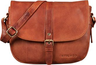 STILORD Leni Womens Crossbody Bag Leather Purse Handbag Small Satchel Shoulder Bag Vintage Crossbody for Evening and Party in Genuine Leather, Colour:arona - 