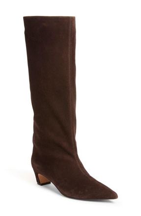 Steve Madden Brax Pointed Toe Boot in Brown Suede at Nordstrom, Size 8.5