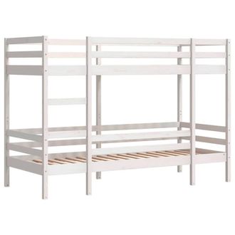 Berkfield Home Elegant Bunk Bed without Mattress White 75x190 cm Small Single So