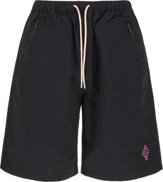 Marcelo Burlon Bermuda Zwemshorts - Heren - Strandmode - Zwart - S - Nylon - Badmode