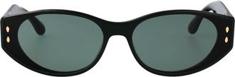 Isabel Marant Ovale Zonnebril - unisex - Zonnebrillen - Groen - 64 MM - Accessoires