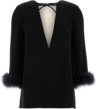 Valentino Garavani Black Silk Blouse