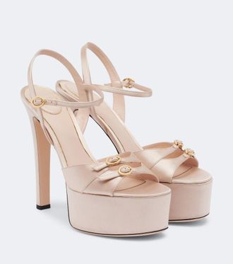 Valentino Garavani Crasher satin platform sandals