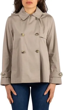 Herno Trenchcoat in Dean - Dames - Trenchcoats - Beige - S - Katoen - Jassen