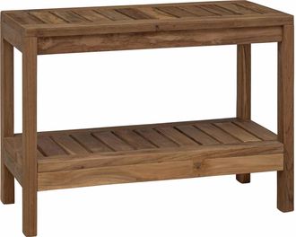 vidaXL Mesa Lateral De Ba&ntilde;o Con Almacenamiento Natural 60 X 30 X 45 Cm Vidaxl