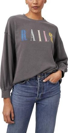 Rails Signature Sweatshirt in Vintage Black Rails at Nordstrom Rack, Size X-Small