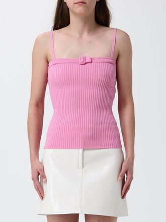 Courr&egrave;ges Top in maglia di viscosa