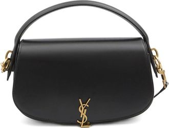 Saint Laurent Logo-plaque Curved Shoulder Bag