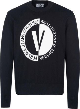 Versace Jeans Couture Jassen - Heren - Truien - Zwart - Maat: L Katoen