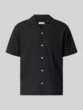Jack & Jones Jack & Jones Regular Fit Freizeithemd aus Baumwoll-Leinen-Mix in Black, Gr&ouml;&szlig;e XXL