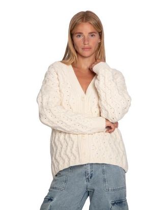 Belle & Bloom Sugar Plum Chunky Cardigan in Cream at Nordstrom, Size X-Small Au