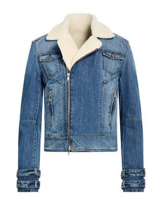 Balmain COATS & JACKETS - Denim outerwear on YOOX.COM