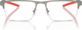 Ferrari 55mm Pillow Optical Glasses in Gunmetal Brushed /Demo Lens at Nordstrom