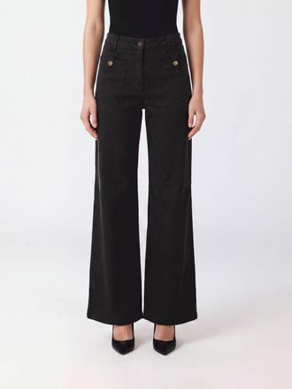 Liu Jo High-Waisted Wide-Leg Jeans in Black Stretch Denim