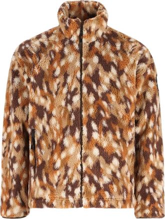 Napapijri Patterned High-Neck Polyester Fleece Jacket