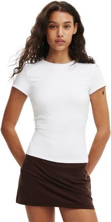 Cotton On Womens Hold Me Short Sleeve Crew Neck in White at Nordstrom, Size Xx-Small