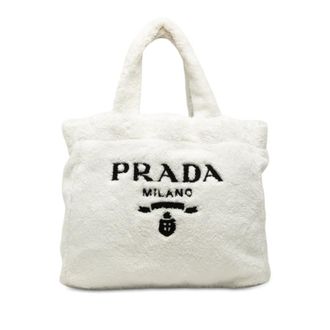 Prada Pre-owned Prada Spugna Terry Cloth Logo Tote Ladies DT0EXF88UI5S1ZB4