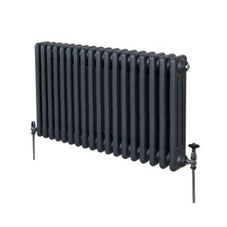 MonsterShop Traditional 3 Column Radiator - 600 x 832mm - Anthracite Grey