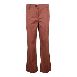 Marella Broeken, Dames, Rood, S, Katoen, Girotta Wide Broeken