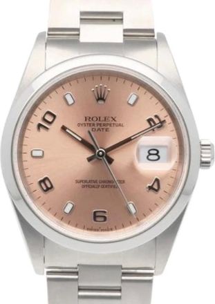 Rolex Pre-owned Oyster Perpetual Date 15200 - - Pre-owned - Uomo - Rosa - ONE SIZE