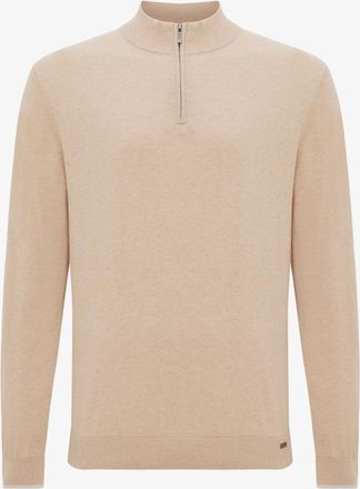 Gentiluomo Zijden Turtle Zip | Bruin