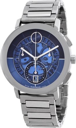 Movado Bold Evolution 2.0 Chronograph Quartz Blue Dial Mens Watch 3601299