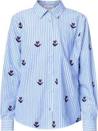 Sisters Point Ibisa SH4 Shirt - Dames - Blouses & Shirts - Blauw - Maat: L
