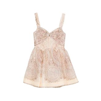 Zimmermann Graphic-print Flared Mini Dress