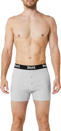 Lonsdale Boxershorts voor heren (Set van 2) (Grijs)
