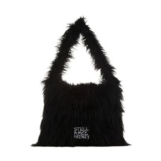 Stella McCartney Pre-owned Faux Fur Shoulder Bag - Dames - Pre-owned - Zwart - Maat: ONE Size